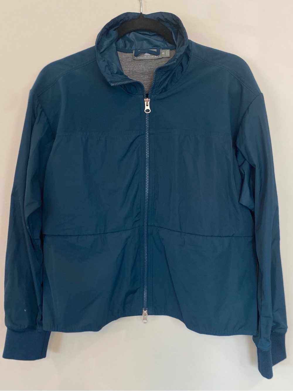 Women’s Adidas by Stella McCartney Teal Jacket with inner Belt & Pockets